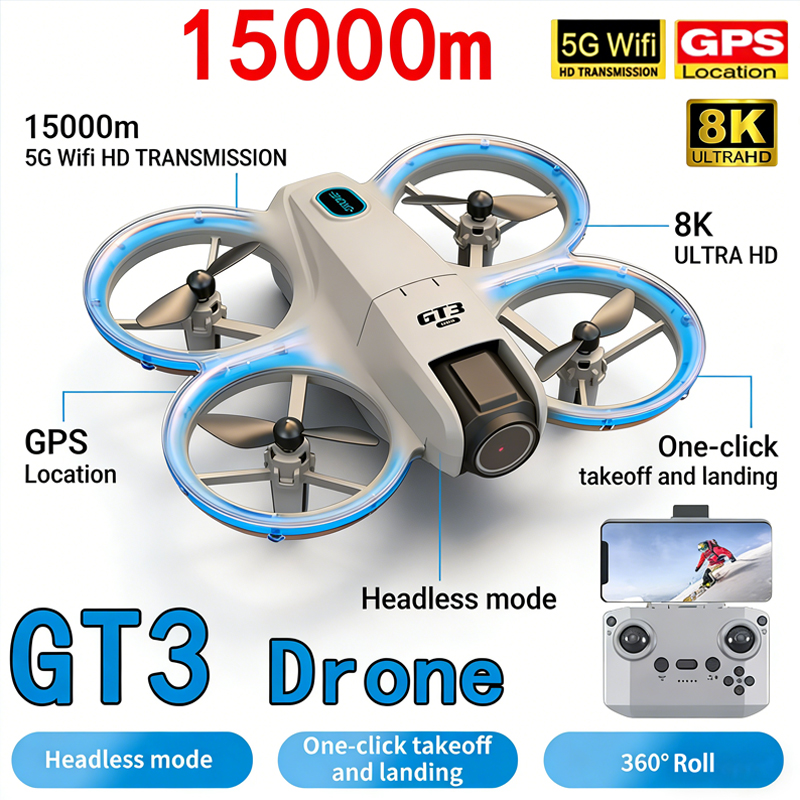 Drone Without Rc - New GT3 MAX Drone 8K HD