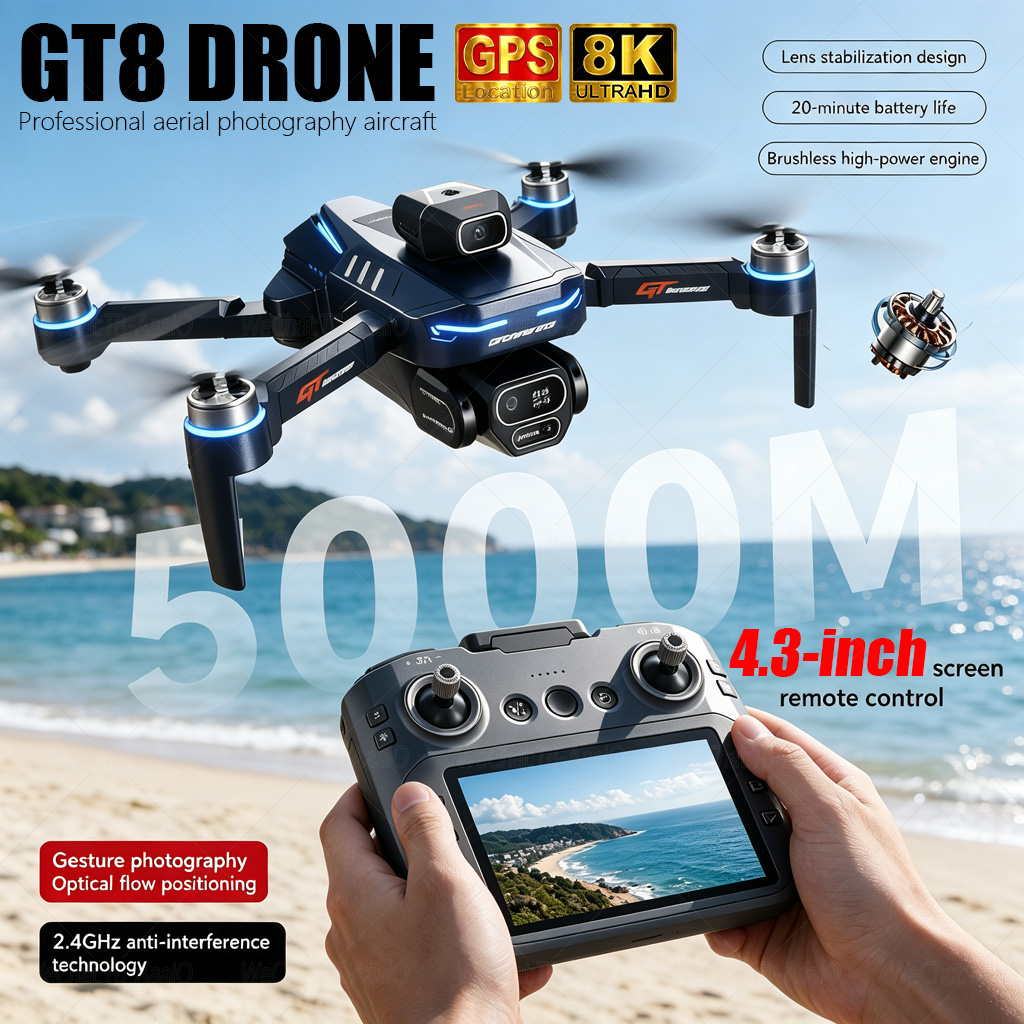 Drone Gt8 Rc - NEW GT8 HD RC Drone 4K