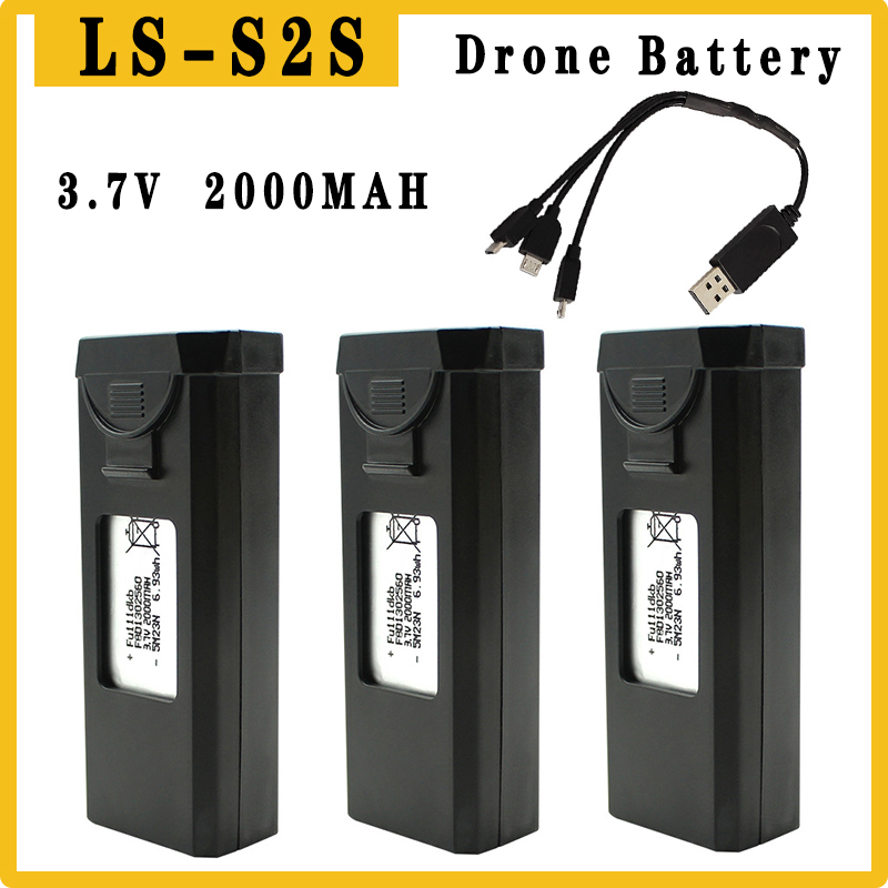 Drone Sjrc - Original S2S Drones Battery 3.7V 2000mAh