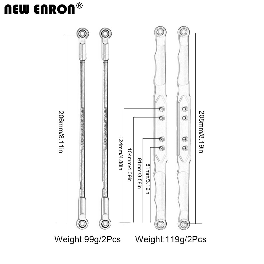 NEW ENRON Aluminum Alloy Rear  - đánh giá và giá Rc Suspension Arm