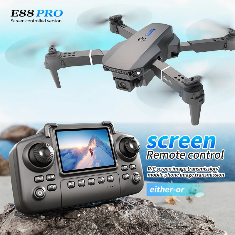 Professional E88 PRO Drone wit - đánh giá và giá Drone Without Rc
