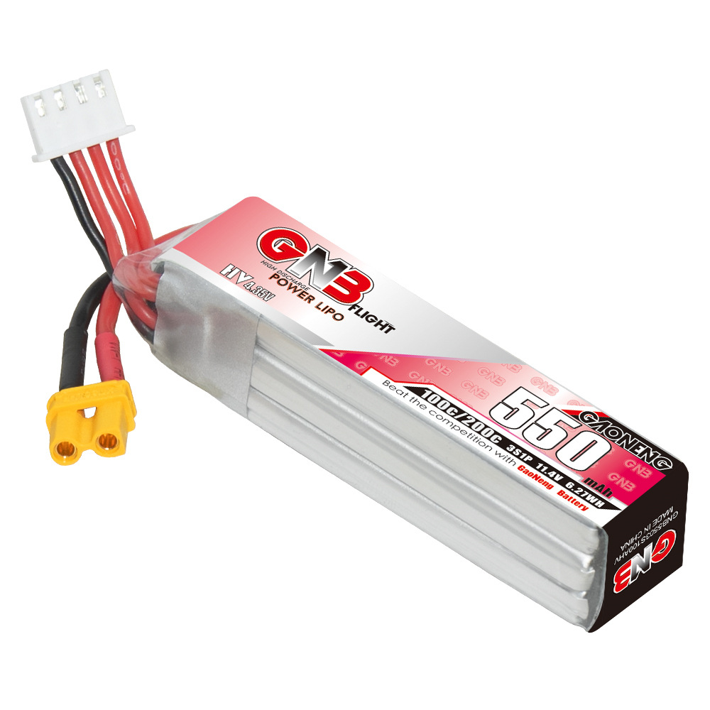 GNB HV 11.4V 550mAh 100C/200C  - đánh giá và giá Drone Lipo Battery