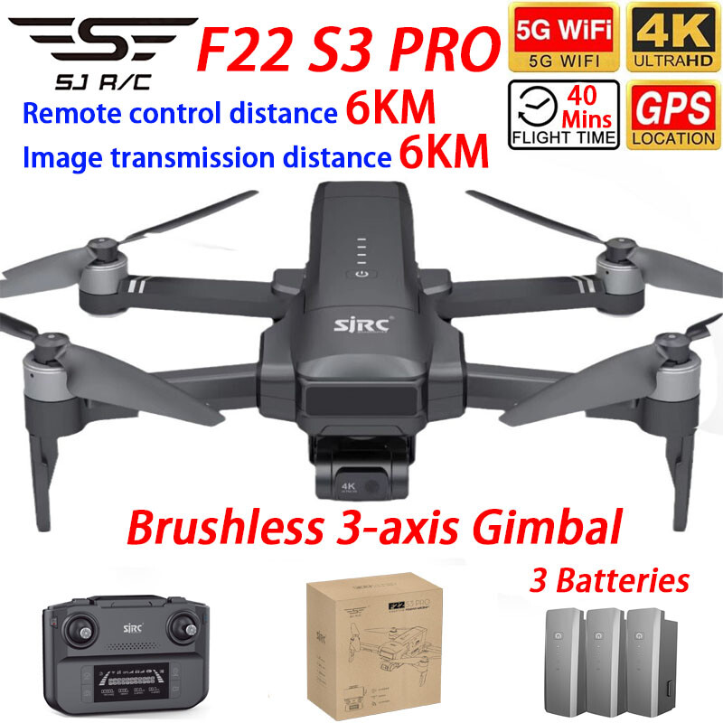 SJRC F22 S3 PRO Drone GPS 6KM  - đánh giá và giá Drone Sjrc