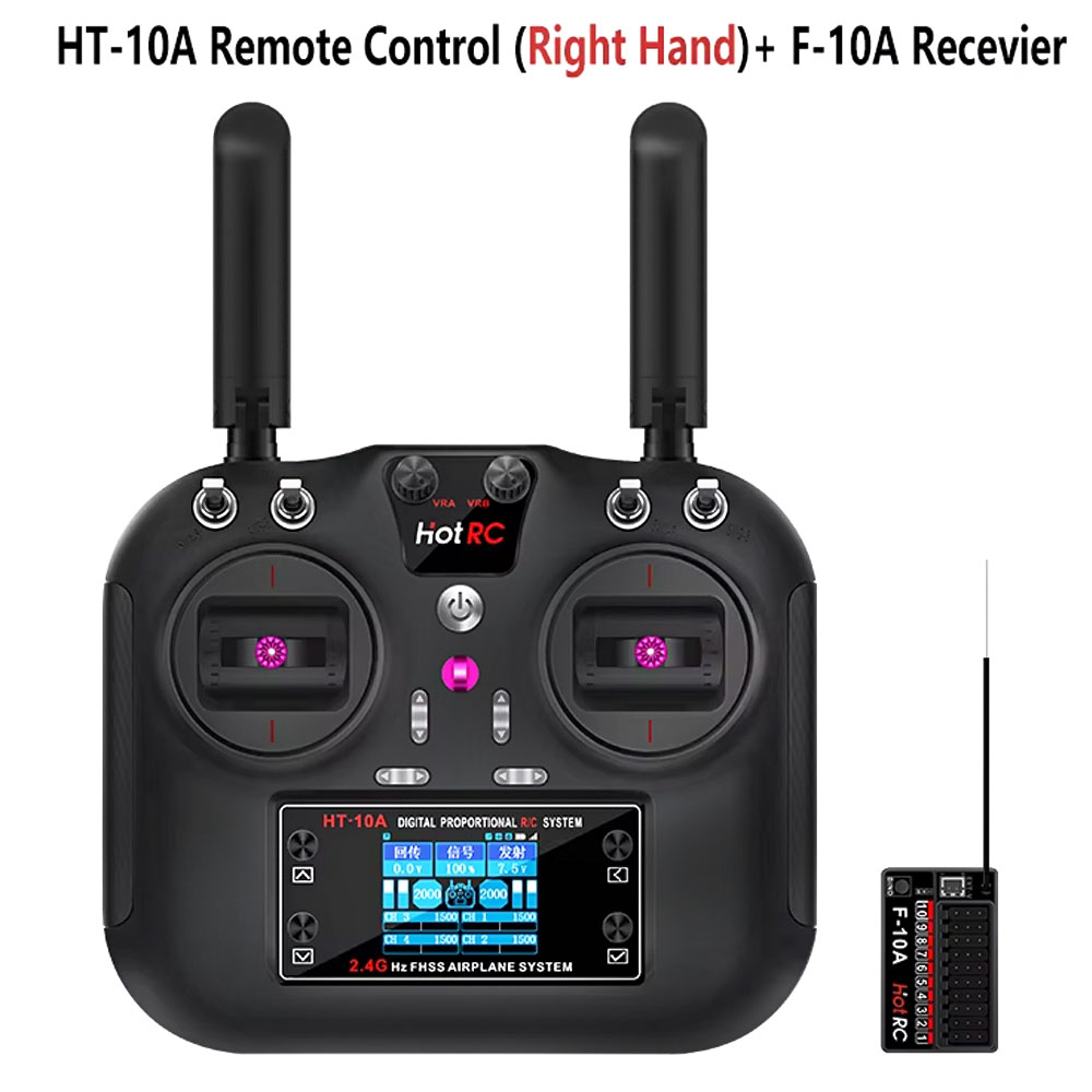 Hotrc HT-10A 2.4G 10CH Transmi - đánh giá và giá Drone Helicopter Rc
