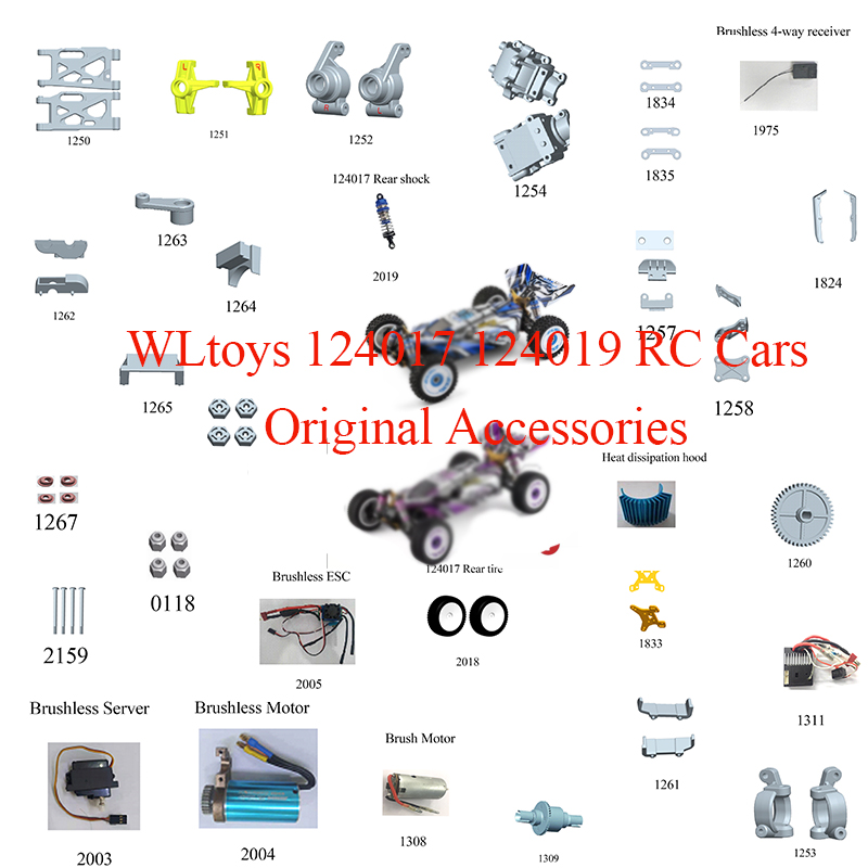 WLtoys 124017 /124019/144001 R - đánh giá và giá Rc Suspension Arm