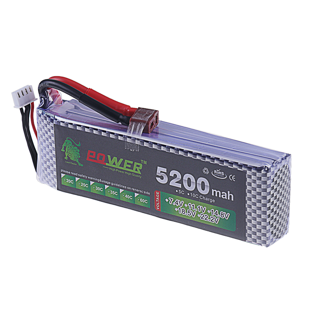 3S Lipo Battery 11.1V 5200mah  - đánh giá và giá Drone Lipo Battery